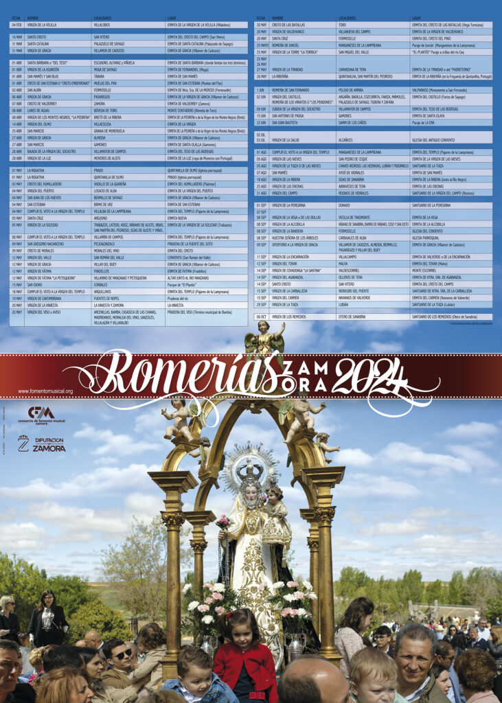 Calendario de Romerias 2024